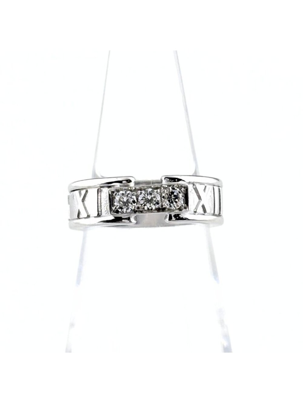 Tiffany & Co Atlas Ring Ring Pave Diamond